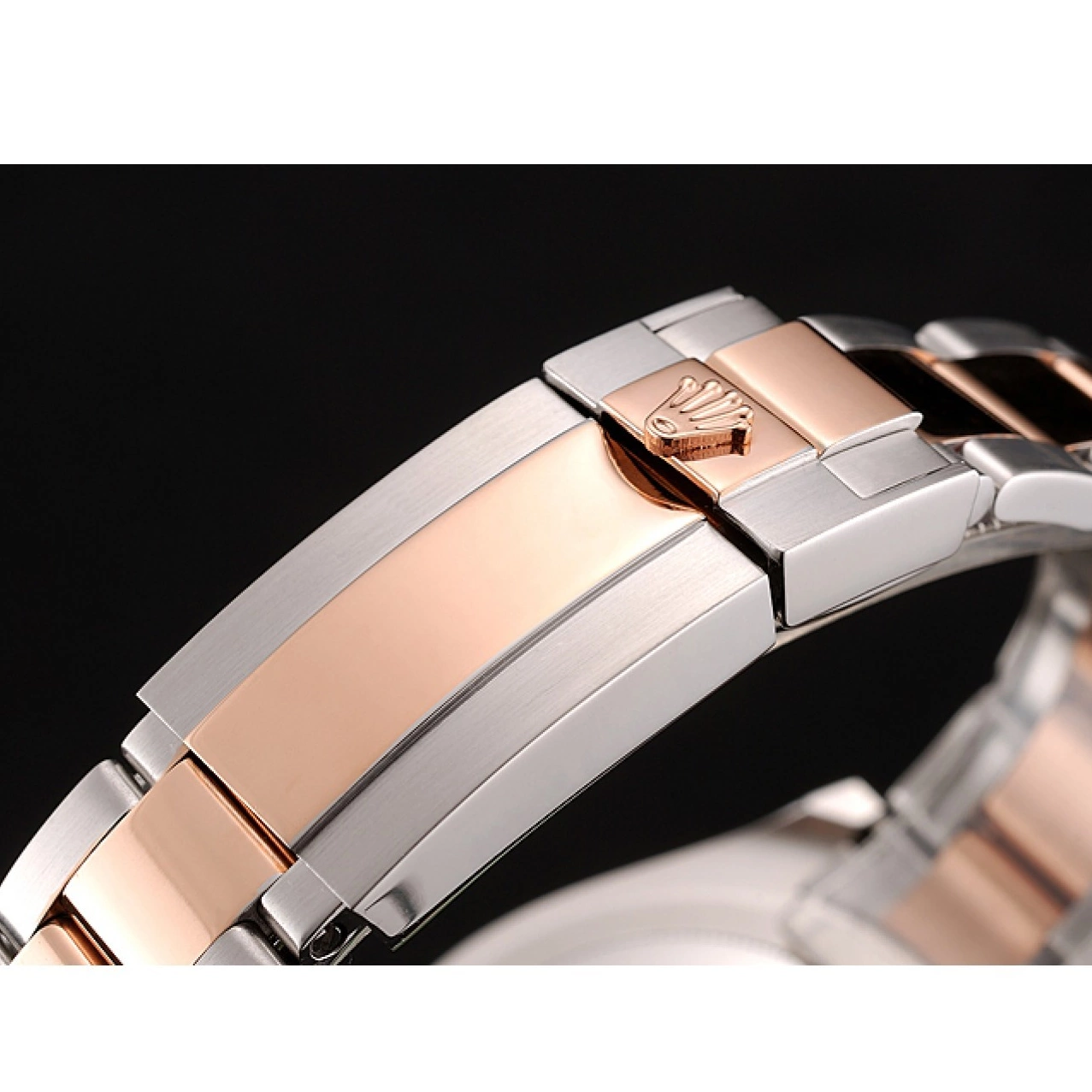 MiroTime 0819 Rolex Yacht Master Rose Gold Dial Two Tone Stainless Steel Bracelet 1453864
